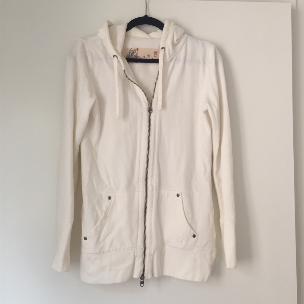 GAP - White Zip Up Hoodie